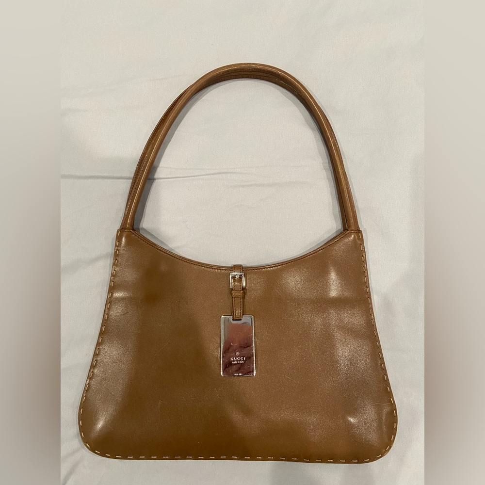 GUCCI Women’s Brown Leather Shoulder Bag